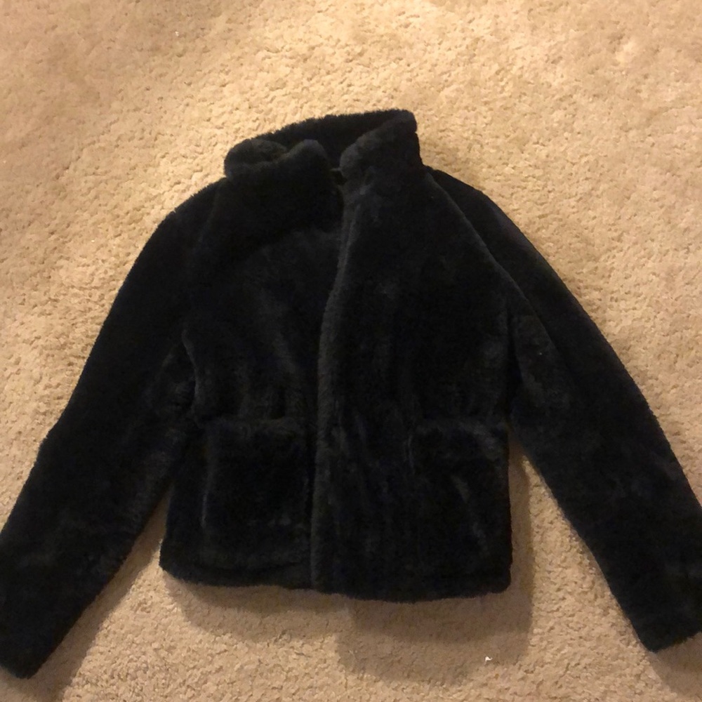 Fuzzy fur jacket